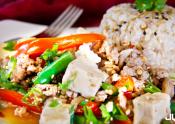 Saucy Tofu And Turkey Stir Fry