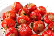 Sausage Stuffed Cherry Pepper Poppers