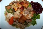 Sausage Stuffing Topped Chicken Casserole