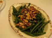 Succulent Sautéed Green Beans With Crunchy Toasted Almond Topping