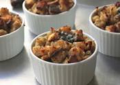 Savory Gorgonzola Cheese Bread Pudding