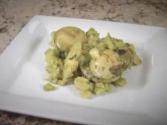 Scalloped Potatoes With Pesto Sauce And Cheese- Au Gratin