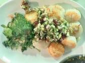 Smoked Bacon Scallops With Apple Salsa