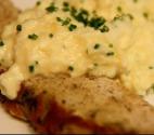 Goat Cheese Scrambled Eggs With Basil Pesto Toast - A Kfm Special