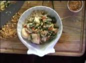 Sea Scallop And Peanut Stirfry With Honey Peanut Sauce