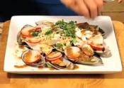 Fresh Seafood Salad With Balsamic Gochujang Dressing