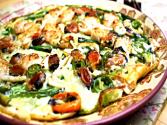Korean Food: Seafood And Green Onion Pancake (해물 파전)
