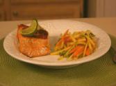 Chef Kern Mattei's Pan Seared Salmon With Carrot And Apple Salad 