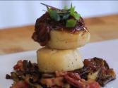 Seared Scallops With Wild Mushrooms, Tomato Jam Snd Grilled Corn