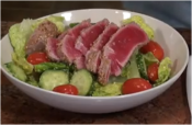 Seared Tuna Crusted With Wasabi And Sesame Seeds