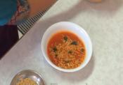 Tomato Curry With Chickpea Noodles
