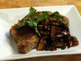 Sicilian Breaded Ribeye With Balsamic Sauteed Mushrooms