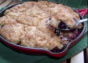 Skillet Apple Blueberry Cobbler 