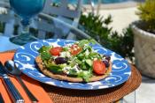 Slimmer Greek Salad Pizza