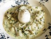 Soft Boiled Bantam Egg With Creamed Leeks And Arbroath Smokies