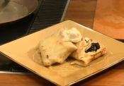 Sourdough Crepes With Fresh Blackberries, Creme Fraiche & Honey