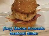 Seafood Sliders With Soy Bacon And Avocado