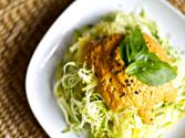 Raw Spaghetti With Tahini Sauce
