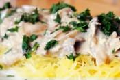 Spaghetti Squash With Cheesy Beef