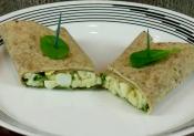 Spiced Egg And Spinach Wrap