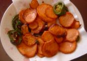 Fried Jalapeno And Yams 
