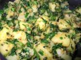 Spicy Potatoes With Cilantro And Garlic - وصفة البطاطا الحره