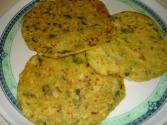 Toasted Spinach Rotis