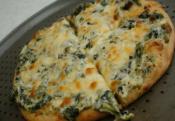 Spinach Alfredo Pizza