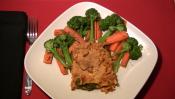 Spinach Lasagna With Steamed Veggies 
