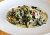 Creamed Spinach With Mushrooms And Cheese