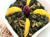 Moroccan Spinach Salad (bakkoula Style)
