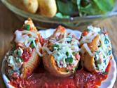 Cheesy Chicken And Spinach Stuffed Shells