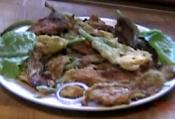 Squash Blossoms Filled With Cottage Cheese
