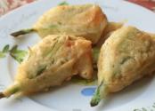 Squash Flowers Stuffed With Goat Cheese 