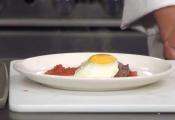 Steak And Eggs With Spicy Bloody Mary Sauce