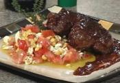 Grilled Steak With Corn And Tomato Salad