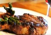 Steak With Prosciutto Wrapped Asparagus