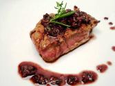 Steak With Rosemary-thyme Cabernet Peppercorn Sauce
