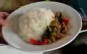 Stir Fried Pork With Chinese Lettuce And Peppers