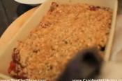 Strawberry And Rhubarb Crisp Pudding
