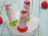 Strawberry Cheesecake Popsicles