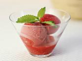 Strawberry Sorbet With Grand Marnier