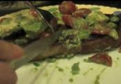 Beef Strip Steak With Chunky Guacamole Salsa