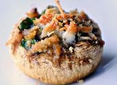 Stuffed Mushroom With Hummus