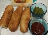 Stuffed Paneer Bread Rolls - Bread Bonda