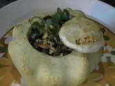 Vegetable Stuffed Baked Patty Pan Squash