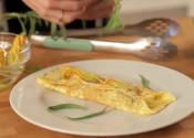 Zucchini Blossom Stuffed Omelet