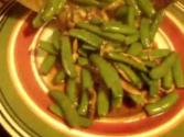 Stir Fry Sugar Peas And Mushroom Seasoning With Oyster Sauce And Sweet Black Sauce