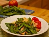 Sugar Snap Peas In A Coconut Crème Mint Sauce