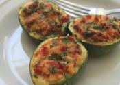 Summer Squash Stuffed With Sausage